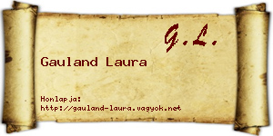 Gauland Laura névjegykártya